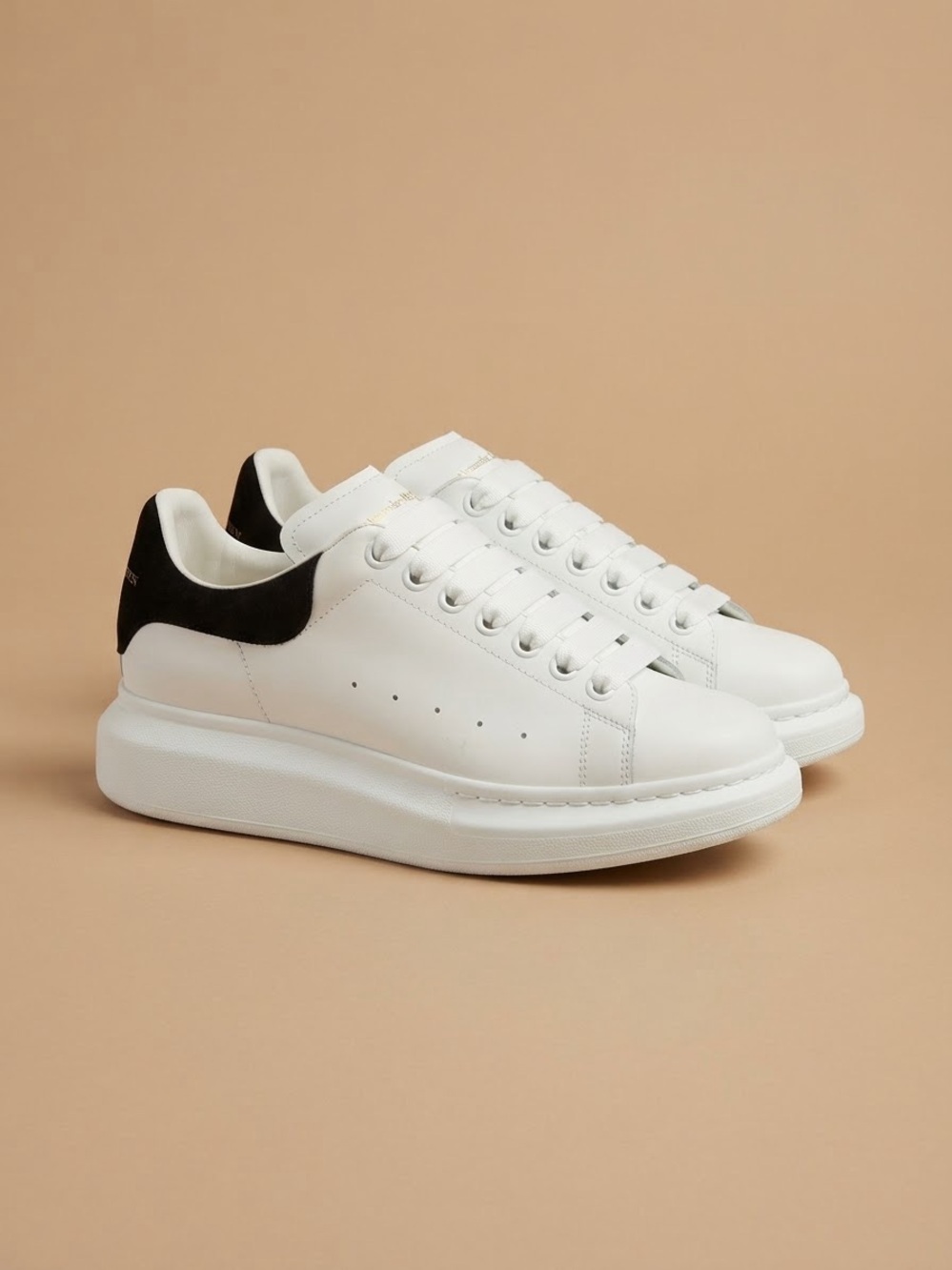 Alexander MCQUEEN White/Black Oversized Sneakers - Size 39